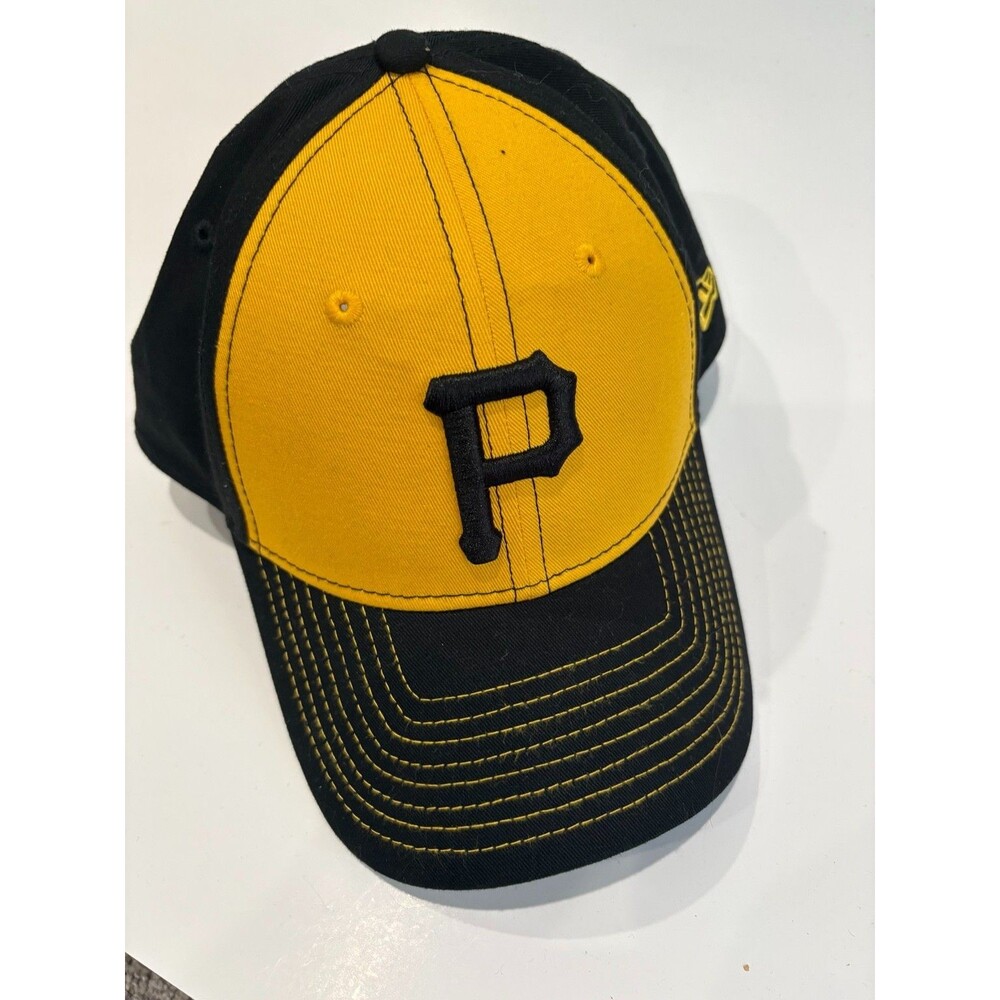 Pittsburgh Pirates New Era 9FORTY Hat Snapback Black Yellow MLB Cap